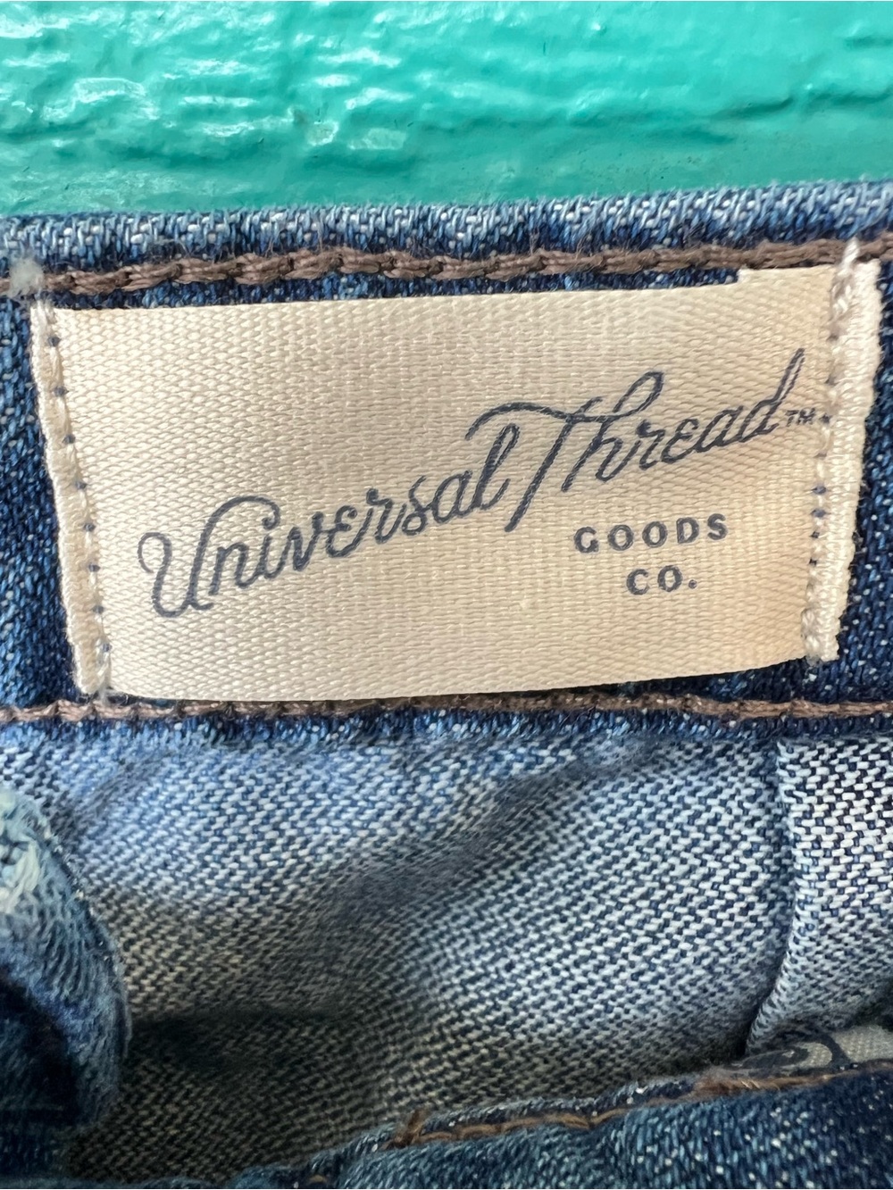 High-Rise Wide Leg Jeans Medium Wash SIZE 10 Universal Thread 100% Cotton - Picture 6 of 11